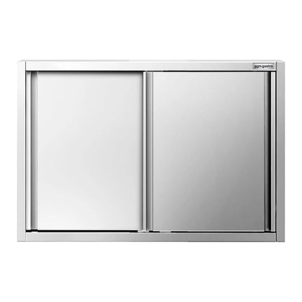 GGM Gastro Commercial Stainless Steel Wall Cabinet / Kitchen Cupboard PREMIUM - 1200x400x800mm - with Sliding Doors
