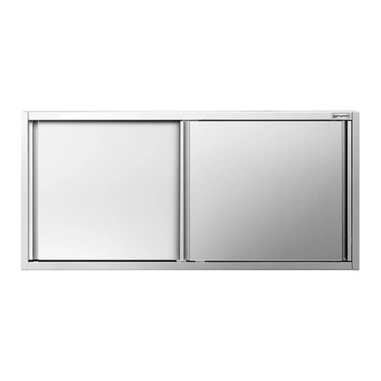 GGM Gastro Commercial Stainless Steel Wall Cabinet / Kitchen Cupboard PREMIUM - 1600x400x800mm - with Sliding Doors