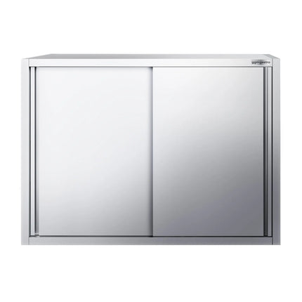 GGM Gastro Commercial Stainless Steel Wall Cabinet / Kitchen Cupboard PREMIUM - 1200x400x1000mm - with Sliding Doors