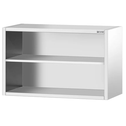 GGM Gastro Commercial Stainless Steel Wall Cabinet / Kitchen Cupboard PREMIUM - 1200x400x800mm - Open Front (no doors)