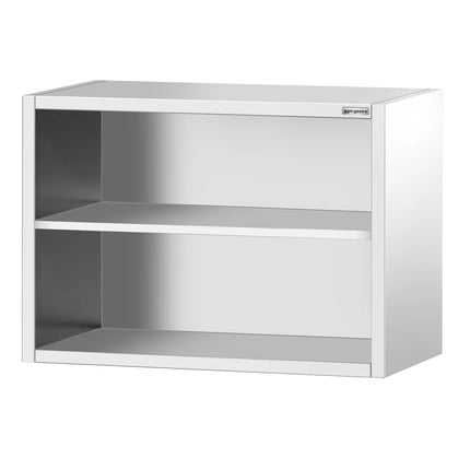 GGM Gastro Commercial Stainless Steel Wall Cabinet / Kitchen Cupboard PREMIUM - 1000x400x800mm - Open Front (no doors)