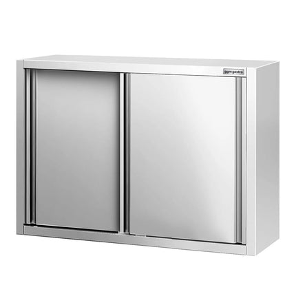 GGM Gastro Commercial Stainless Steel Wall Cabinet / Kitchen Cupboard PREMIUM - 1000x400x800mm - with Sliding Doors
