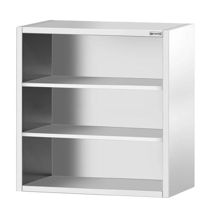GGM Gastro Commercial Stainless Steel Wall Cabinet / Kitchen Cupboard  PREMIUM - 800x400x1000mm - Open Front