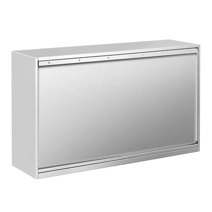 GGM Gastro Commercial Stainless Steel Wall Cabinet / Kitchen Cupboard PREMIUM - 1400x400x800mm - with Sliding Doors