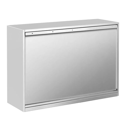 GGM Gastro Commercial Stainless Steel Wall Cabinet / Kitchen Cupboard PREMIUM - 1200x400x800mm - with Sliding Doors