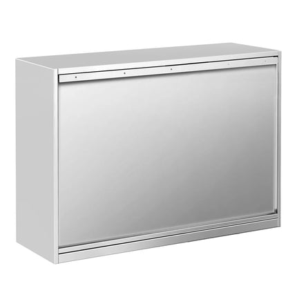 GGM Gastro Commercial Stainless Steel Wall Cabinet / Kitchen Cupboard PREMIUM - 1000x400x800mm - with Sliding Doors