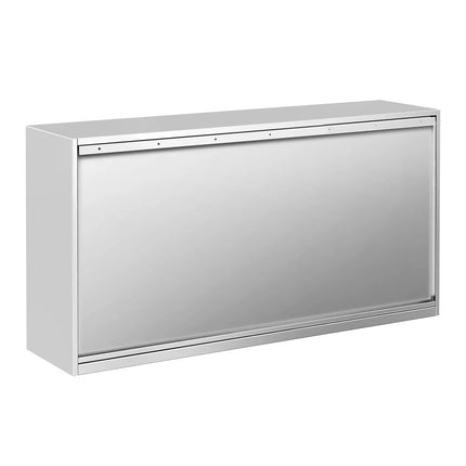 GGM Gastro Commercial Stainless Steel Wall Cabinet / Kitchen Cupboard PREMIUM - 1600x400x800mm - with Sliding Doors