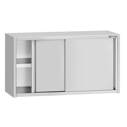 GGM Gastro Commercial Stainless Steel Wall Cupboard ECO - 1000x400x650mm - with Sliding Doors