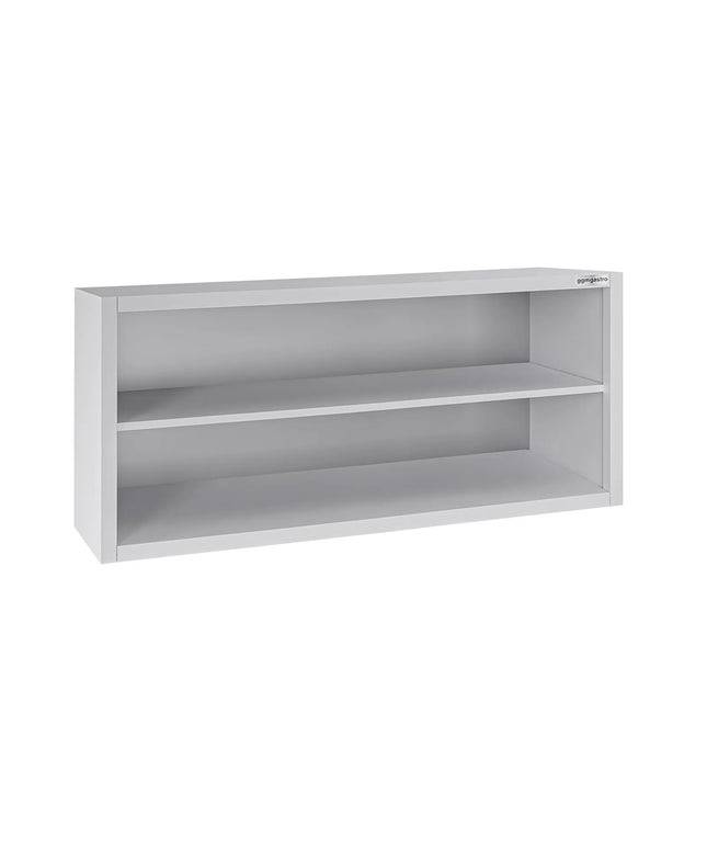 GGM Gastro Commercial Stainless Steel Wall Cupboard ECO - 1400x400x650mm - Open Front (no doors)