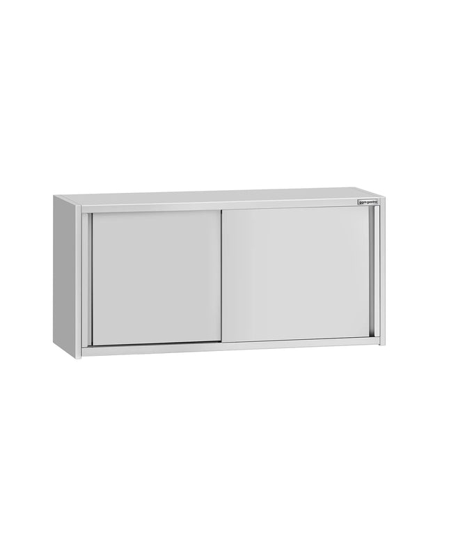 GGM Gastro Commercial Stainless Steel Wall Cupboard ECO - 1400x400x650mm - with Sliding Doors