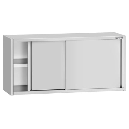 GGM Gastro Commercial Stainless Steel Wall Cupboard ECO - 1400x400x650mm - with Sliding Doors