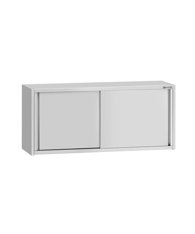 GGM Gastro Commercial Stainless Steel Wall Cupboard ECO - 1600x400x650mm - with Sliding Doors