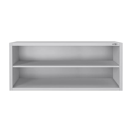 GGM Gastro Commercial Stainless Steel Wall Cupboard ECO - 1600x400x650mm - Open Front (no doors)