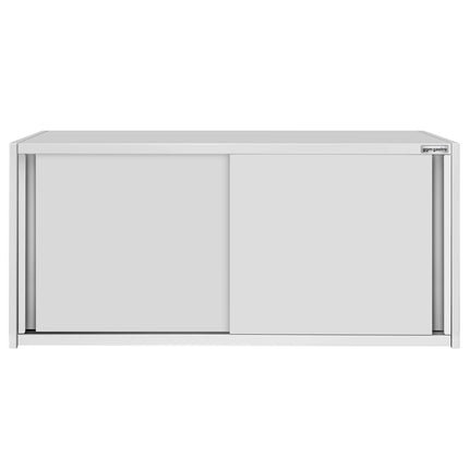 GGM Gastro Commercial Stainless Steel Wall Cupboard ECO - 1600x400x650mm - with Sliding Doors