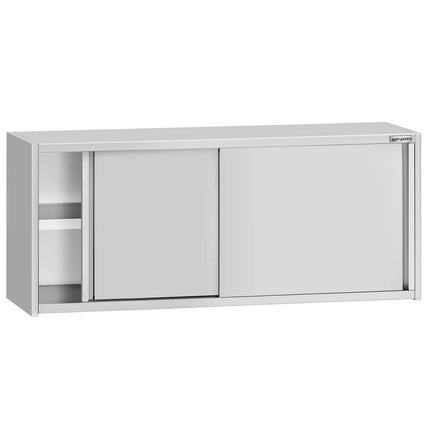 GGM Gastro Commercial Stainless Steel Wall Cupboard ECO - 1800x400x650mm - with Sliding Doors