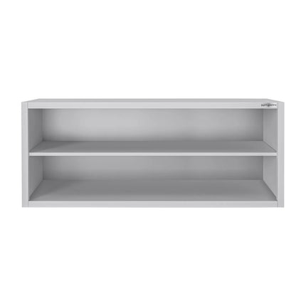 GGM Gastro Commercial Stainless Steel Wall Cupboard ECO - 1800x400x650mm - Open Front (no doors)