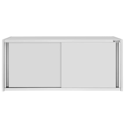 GGM Gastro Commercial Stainless Steel Wall Cupboard ECO - 1800x400x650mm - with Sliding Doors