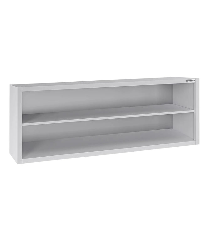 GGM Gastro Commercial Stainless Steel Wall Cupboard ECO - 2000x400x650mm - Open Front (no doors)