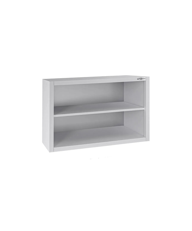 GGM Gastro Commercial Stainless Steel Wall Cupboard ECO - 800x400x650mm - Open Front (no doors)