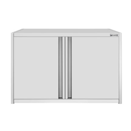 GGM Gastro Commercial Stainless Steel Wall Cupboard ECO - 800x400x650mm - with Hinged Doors (opaque)