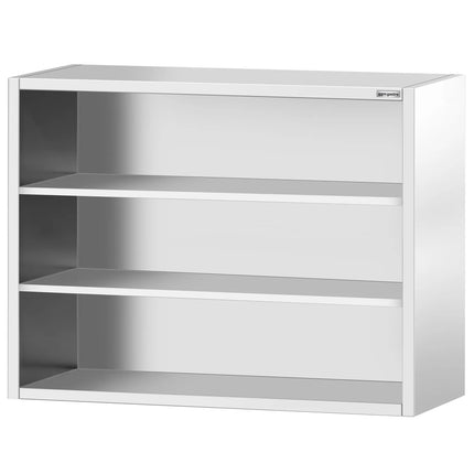 GGM Gastro Commercial Stainless Steel Wall Cupboard PREMIUM - 1400x400x1000mm - Open Front (no doors)