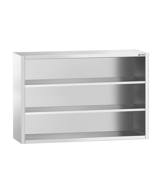 GGM Gastro Commercial Stainless Steel Wall Cupboard PREMIUM - 1600x400x1000mm - Open Front