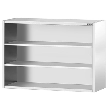 GGM Gastro Commercial Stainless Steel Wall Cupboard PREMIUM - 1600x400x1000mm - Open Front