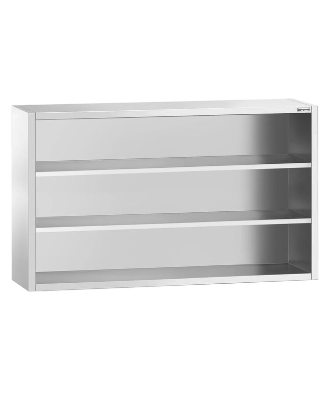 GGM Gastro Commercial Stainless Steel Wall Cupboard PREMIUM - 2000x400x1000mm - Open Front