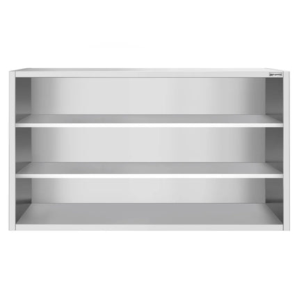 GGM Gastro Commercial Stainless Steel Wall Cupboard PREMIUM - 2000x400x1000mm - Open Front