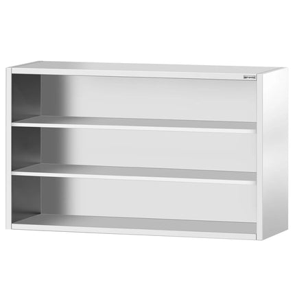GGM Gastro Commercial Stainless Steel Wall Cupboard PREMIUM - 2000x400x1000mm - Open Front