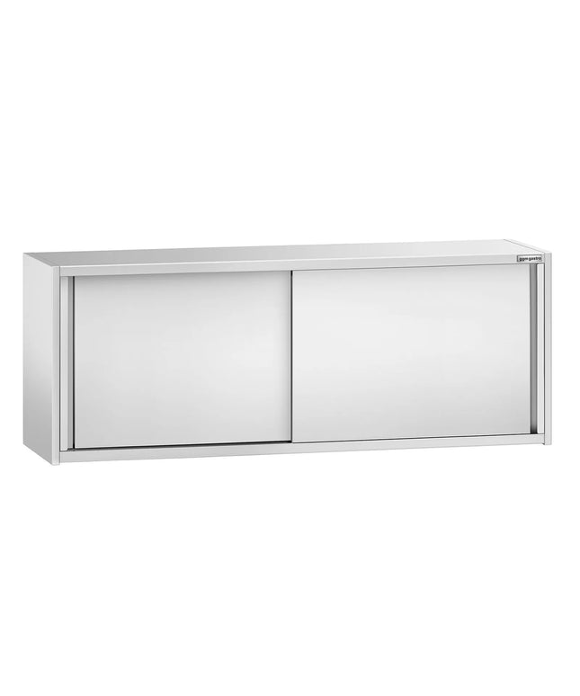 GGM Gastro Commercial Stainless Steel Wall Cupboard PREMIUM - 2000x400x650mm - with Sliding Doors