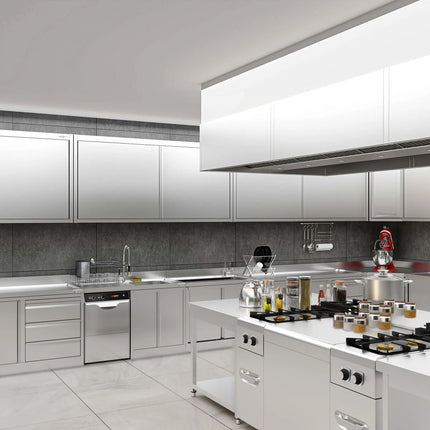 GGM Gastro Commercial Stainless Steel Wall Cupboard PREMIUM - 2000x400x650mm - with Sliding Doors