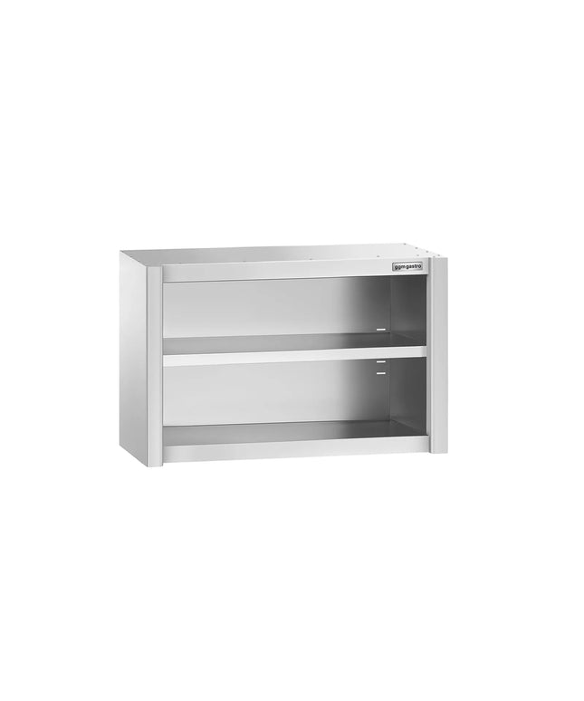 GGM Gastro Commercial Stainless Steel Wall Cupboard PREMIUM - 800x400x650mm - Open Front (no doors)