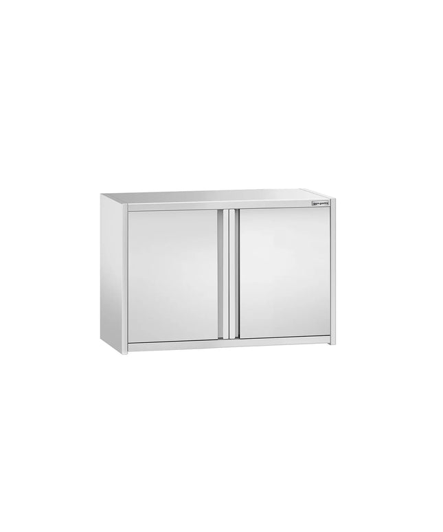 GGM Gastro Commercial Stainless Steel Wall Cupboard PREMIUM - 800x400x650mm - with Hinged Doors (opaque)