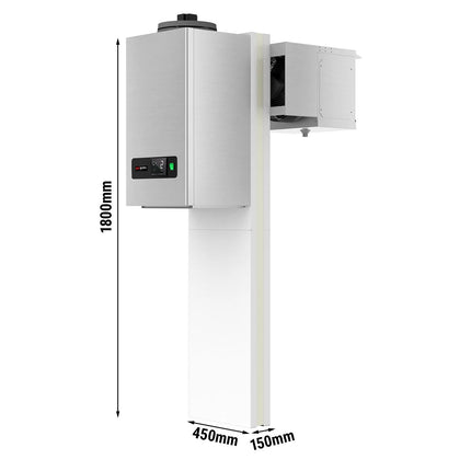 GGM Gastro Commercial Stainless Steel Wall Mounted Monoblock Freezer Room Unit - Monoblock - max. for 5.0 m³ - 650W
