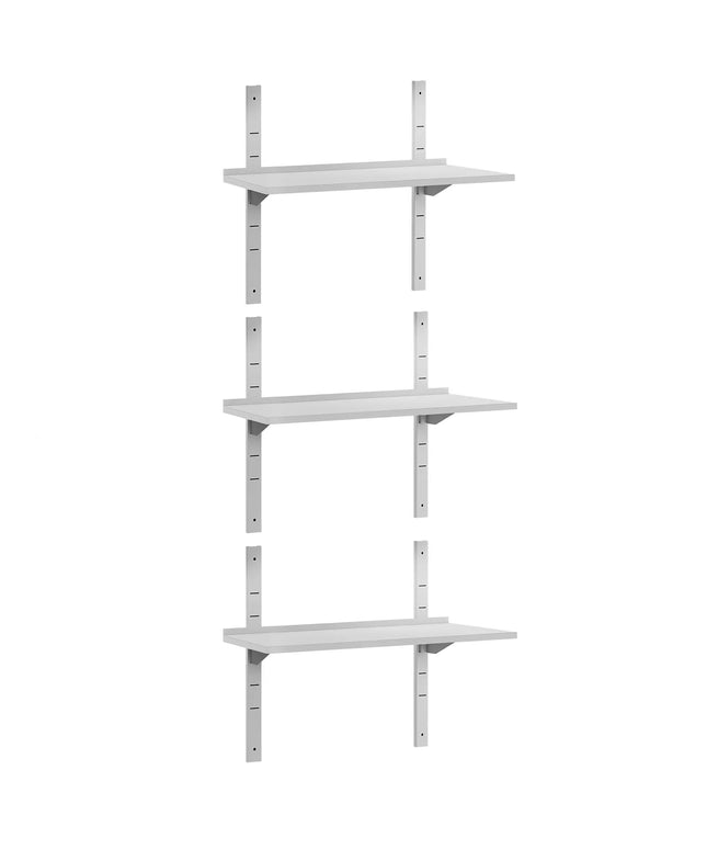 GGM Gastro Commercial Stainless Steel Wall Shelf ECO - 1200x300mm - 3 Tiers