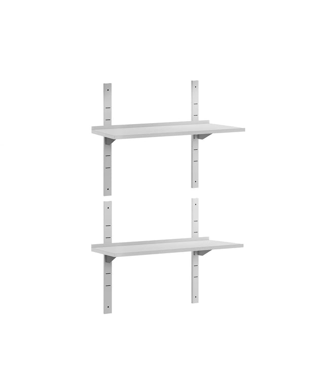 GGM Gastro Commercial Stainless Steel Wall Shelf ECO - 1400x300mm - 2 Tiers