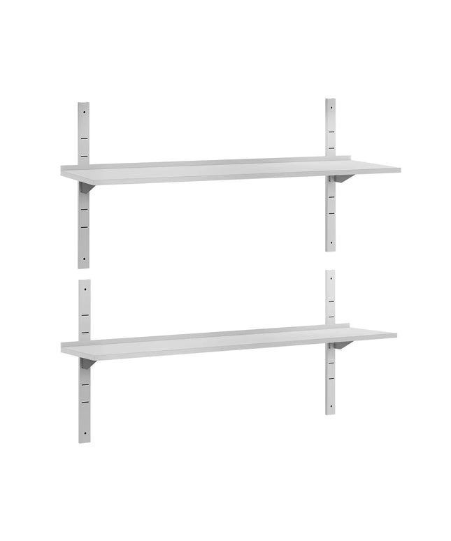 GGM Gastro Commercial Stainless Steel Wall Shelf ECO - 1600x400mm - 2 Tiers