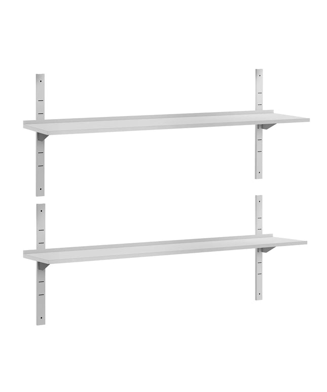 GGM Gastro Commercial Stainless Steel Wall Shelf ECO - 1800x300mm - 2 Tiers