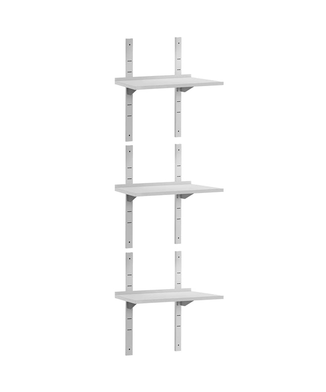 GGM Gastro Commercial Stainless Steel Wall Shelf ECO - 600x400mm - 3 Tiers