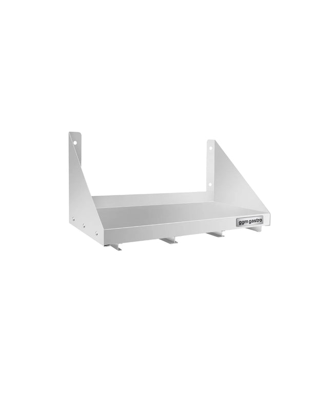 GGM Gastro Commercial Stainless Steel Wall Shelf for Containers 3x GN 1/6 - 600x300mm - with Single Tier