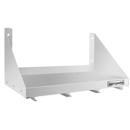 GGM Gastro Commercial Stainless Steel Wall Shelf for Containers 3x GN 1/6 - 600x300mm - with Single Tier