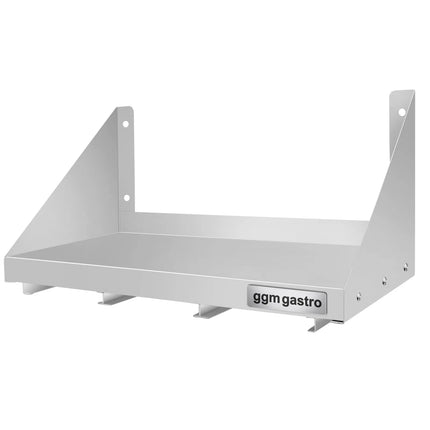 GGM Gastro Commercial Stainless Steel Wall Shelf for Containers 3x GN 1/6 - 600x300mm - with Single Tier