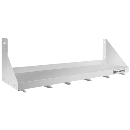 GGM Gastro Commercial Stainless Steel Wall Shelf for Containers 5x GN 1/6 - 1000x300mm - with Single Tier