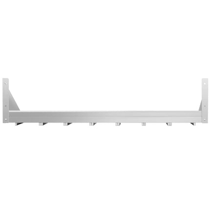 GGM Gastro Commercial Stainless Steel Wall Shelf for Containers 6x GN 1/6 - 1200x300mm - with Single Tier