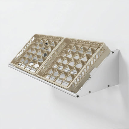 GGM Gastro Commercial Stainless Steel Wall Shelf for Dishwasher Racks 500x500mm - 1067x457mm - with Single Tier