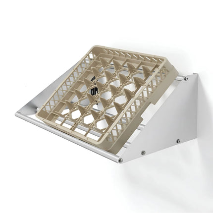 GGM Gastro Commercial Stainless Steel Wall Shelf for Dishwasher Racks 500x500mm - 559x457mm - with Single Tier