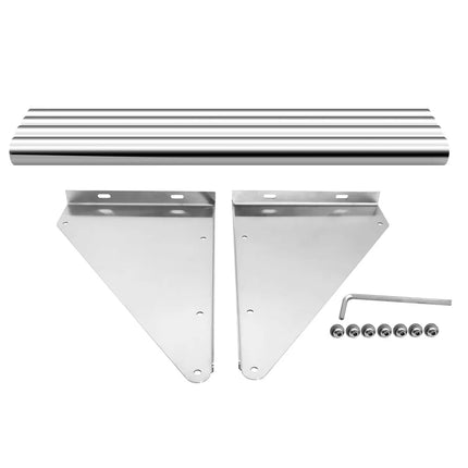 GGM Gastro Commercial Stainless Steel Wall Shelf for Dishwasher Racks 500x500mm - 559x457mm - with Single Tier