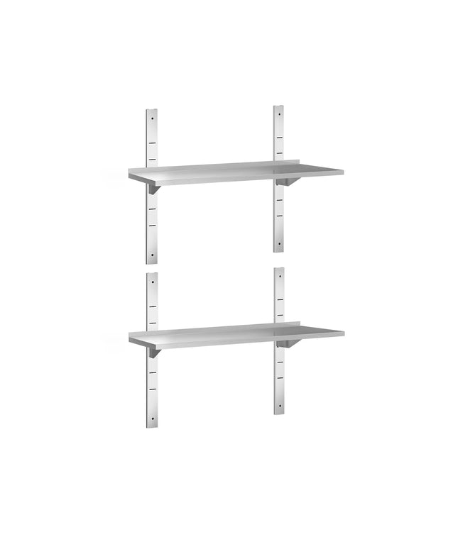 GGM Gastro Commercial Stainless Steel Wall Shelf PREMIUM - 1200x300mm - 2 Tiers