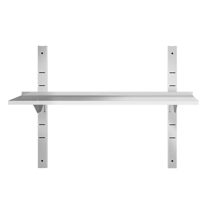 GGM Gastro Commercial Stainless Steel Wall Shelf PREMIUM - 1200x300mm - Single Tier